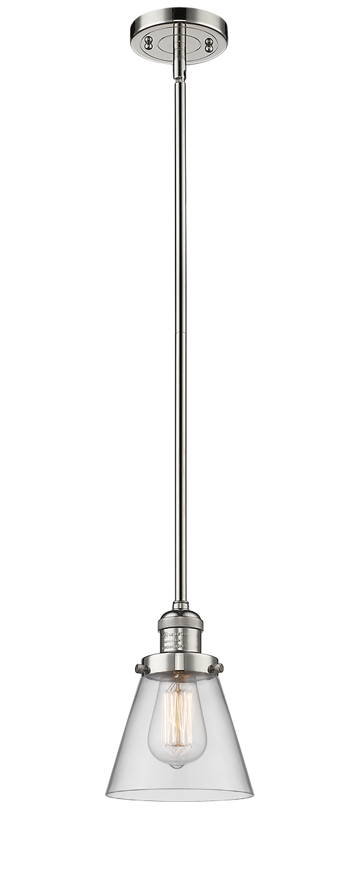 LED Mini Pendant by Innovations - Franklin Restoration Collection, Polished Nickel Finish - 201S-PN-G62-LED