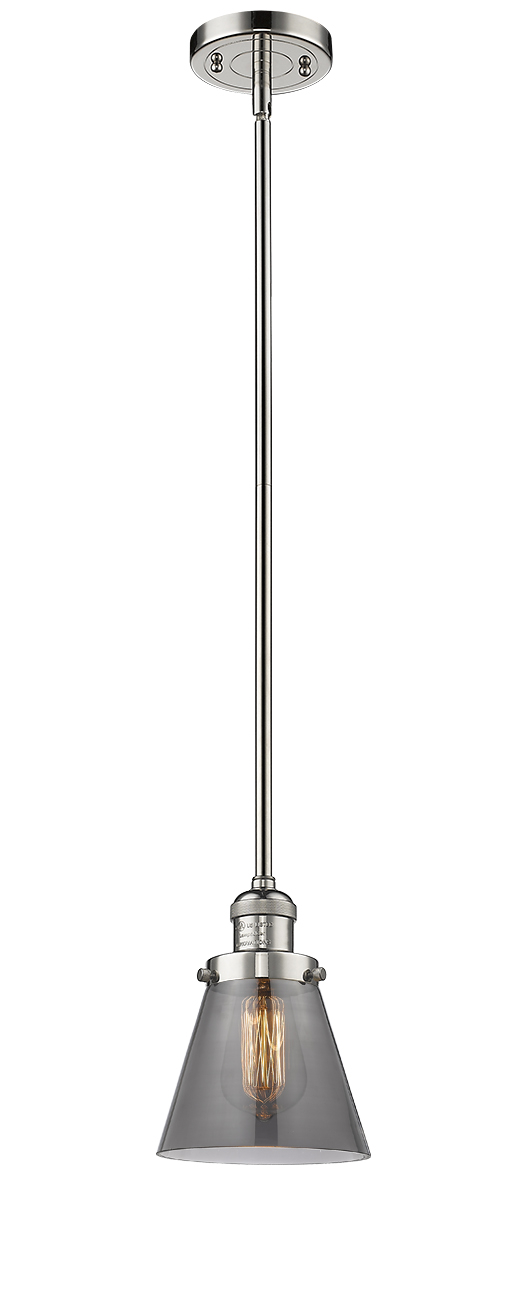 LED Mini Pendant by Innovations - Franklin Restoration Collection, Polished Nickel Finish - 201S-PN-G63-LED