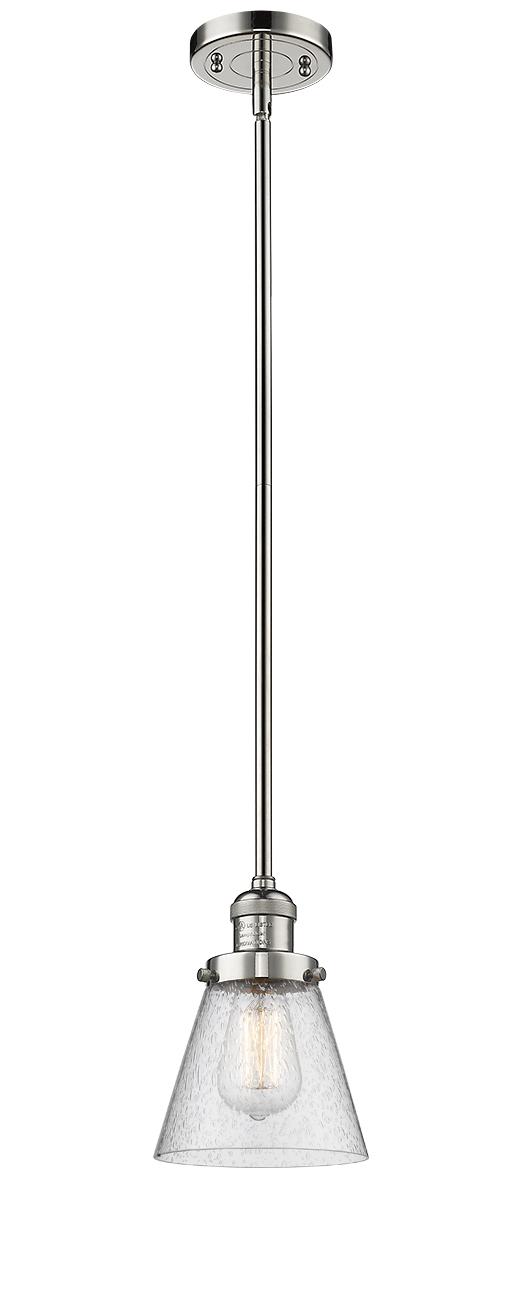 LED Mini Pendant by Innovations - Franklin Restoration Collection, Polished Nickel Finish - 201S-PN-G64-LED