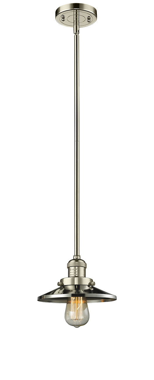 LED Mini Pendant by Innovations - Franklin Restoration Collection, Polished Nickel Finish - 201S-PN-M1-LED