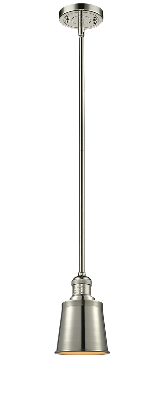 LED Mini Pendant by Innovations - Franklin Restoration Collection, Polished Nickel Finish - 201S-PN-M9-LED