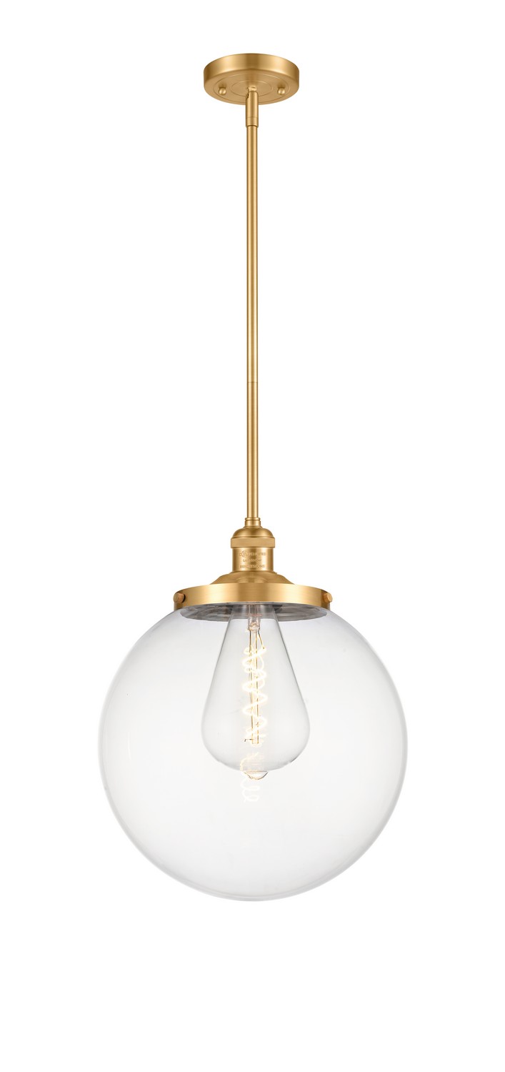 LED Pendant by Innovations - Franklin Restoration Collection, Satin Gold Finish - 201S-SG-G202-14-LED