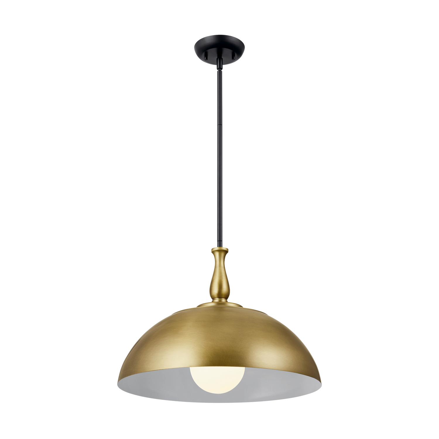 Fira Transitional Pendant in Natural Brass