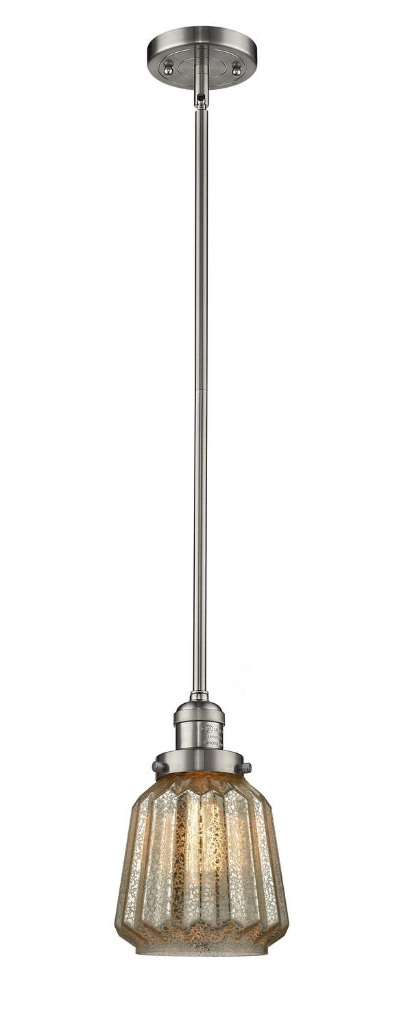 LED Mini Pendant by Innovations - Franklin Restoration Collection, Brushed Satin Nickel Finish - 201S-SN-G146-LED
