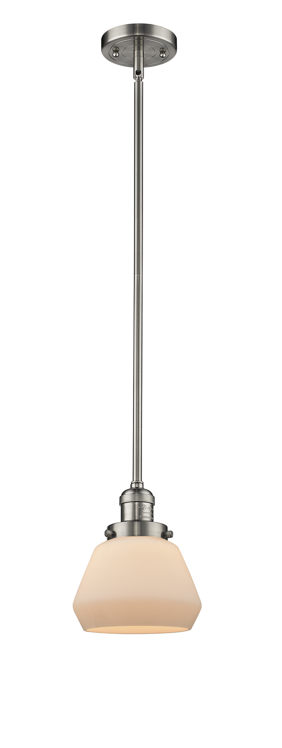 LED Mini Pendant by Innovations - Franklin Restoration Collection, Brushed Satin Nickel Finish - 201S-SN-G171-LED