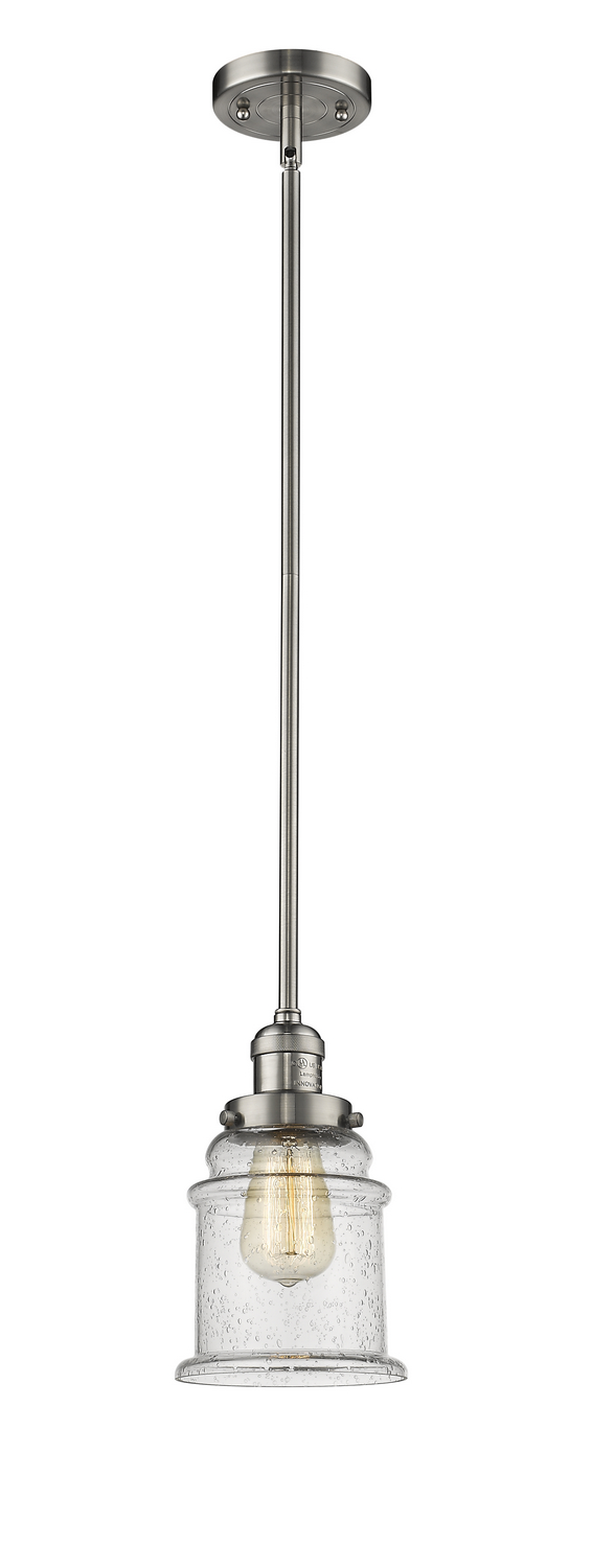 LED Mini Pendant by Innovations - Franklin Restoration Collection, Brushed Satin Nickel Finish - 201S-SN-G184-LED