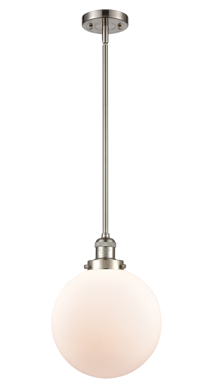 One Light Mini Pendant by Innovations - Franklin Restoration Collection, Brushed Satin Nickel Finish - 201S-SN-G201-10