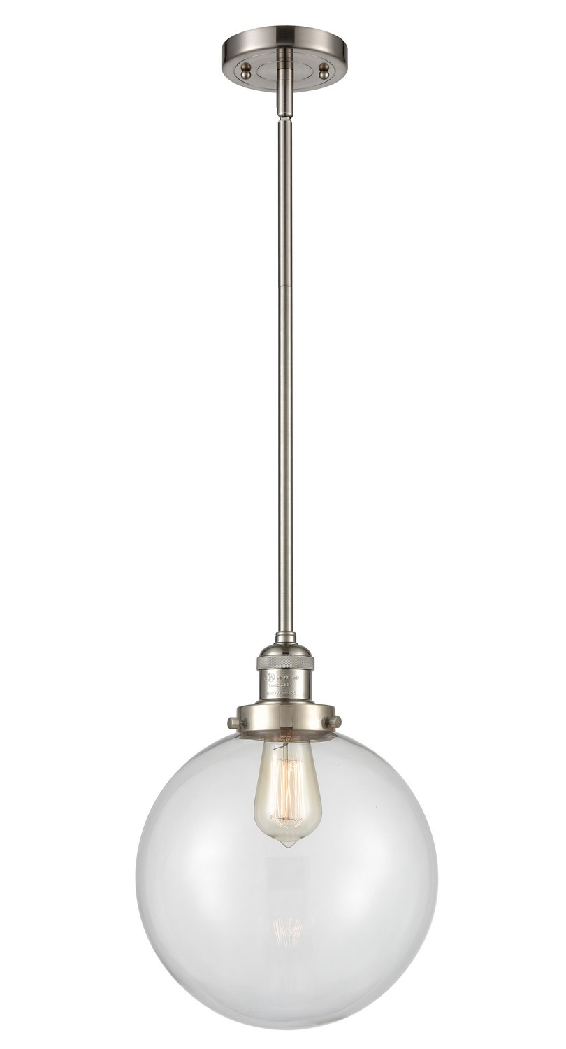 LED Mini Pendant by Innovations - Franklin Restoration Collection, Brushed Satin Nickel Finish - 201S-SN-G202-10-LED