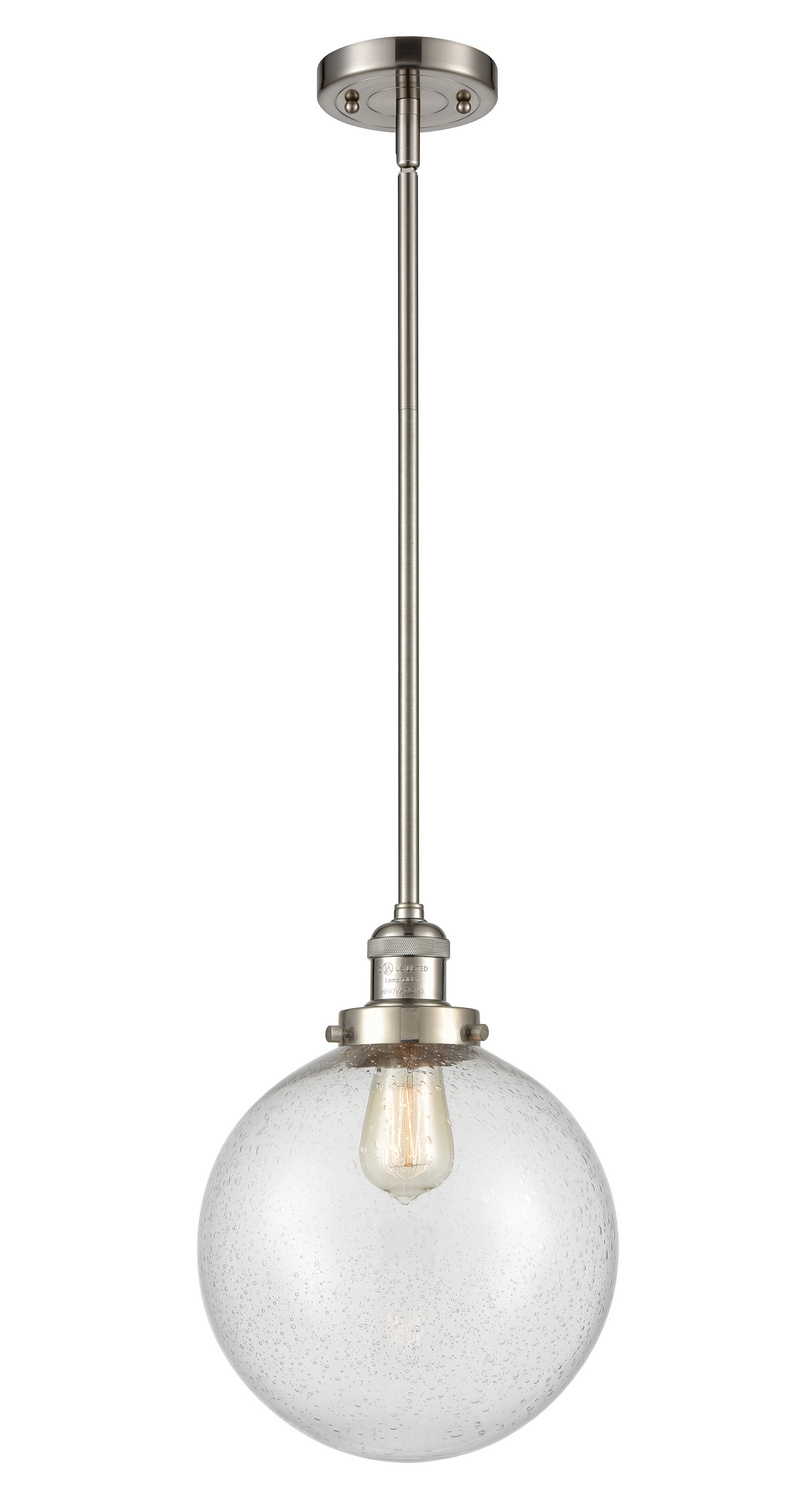 One Light Mini Pendant by Innovations - Franklin Restoration Collection, Brushed Satin Nickel Finish - 201S-SN-G204-10
