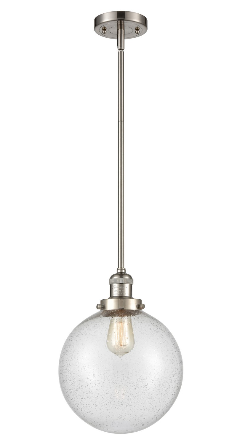 LED Mini Pendant by Innovations - Franklin Restoration Collection, Brushed Satin Nickel Finish - 201S-SN-G204-10-LED