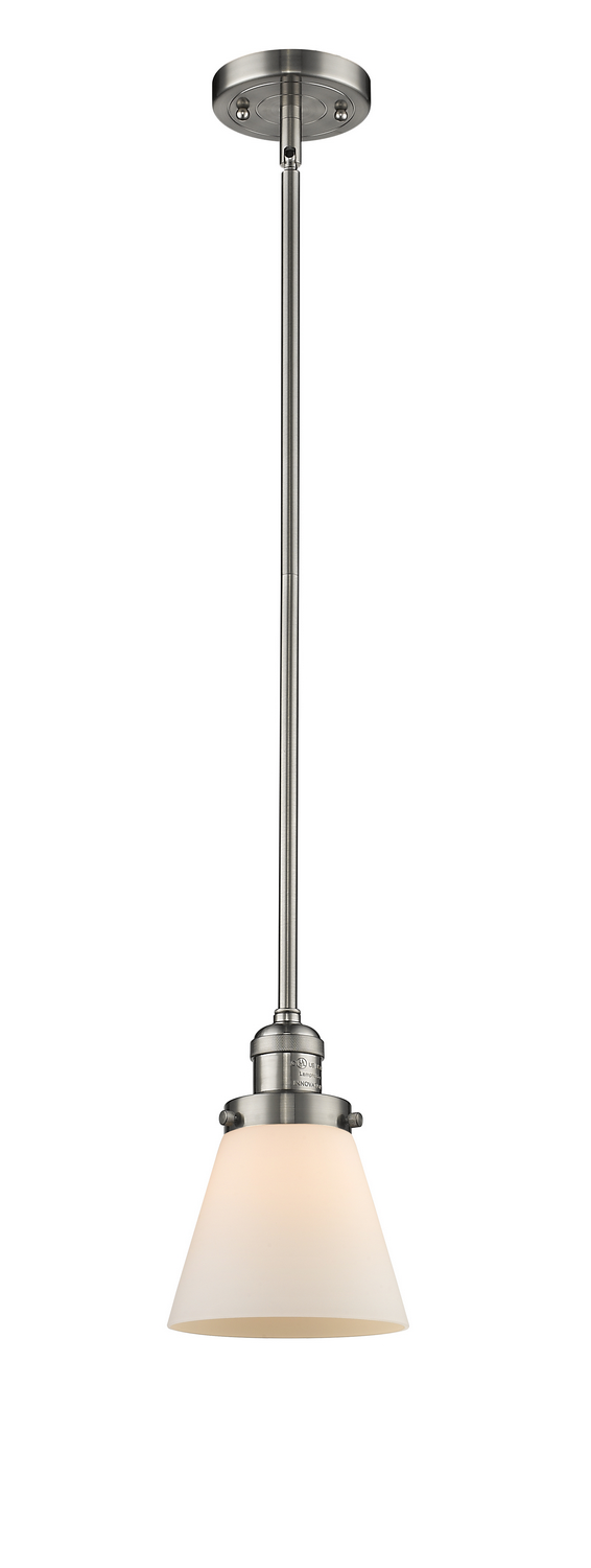 LED Mini Pendant by Innovations - Franklin Restoration Collection, Brushed Satin Nickel Finish - 201S-SN-G61-LED