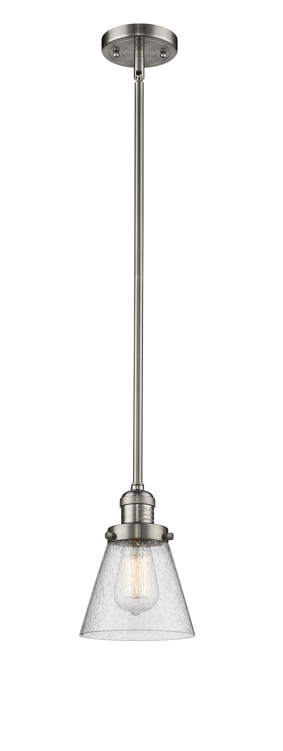 LED Mini Pendant by Innovations - Franklin Restoration Collection, Brushed Satin Nickel Finish - 201S-SN-G64-LED