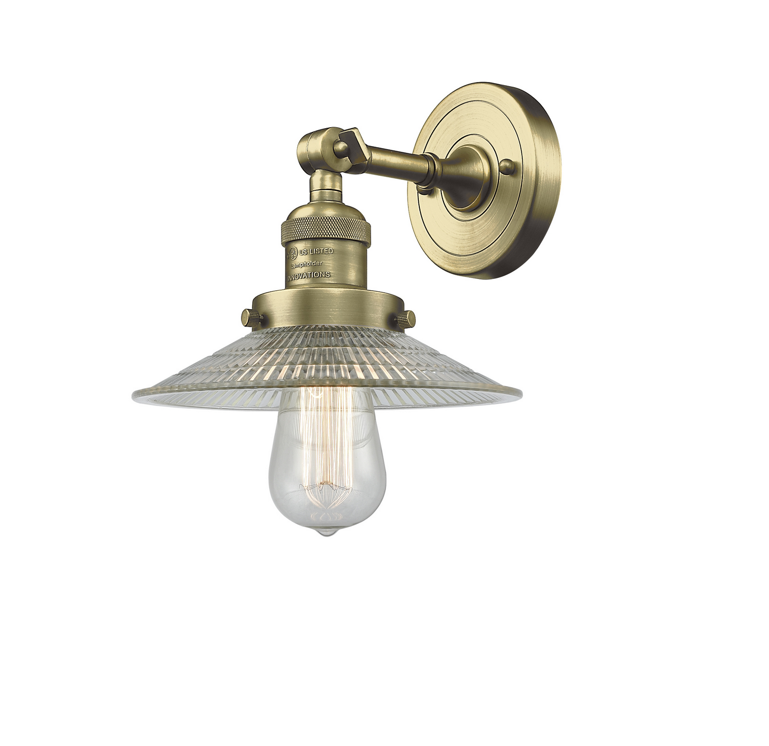 LED Wall Sconce by Innovations - Franklin Restoration Collection, Antique Brass Finish - 203-AB-G201-6-LED