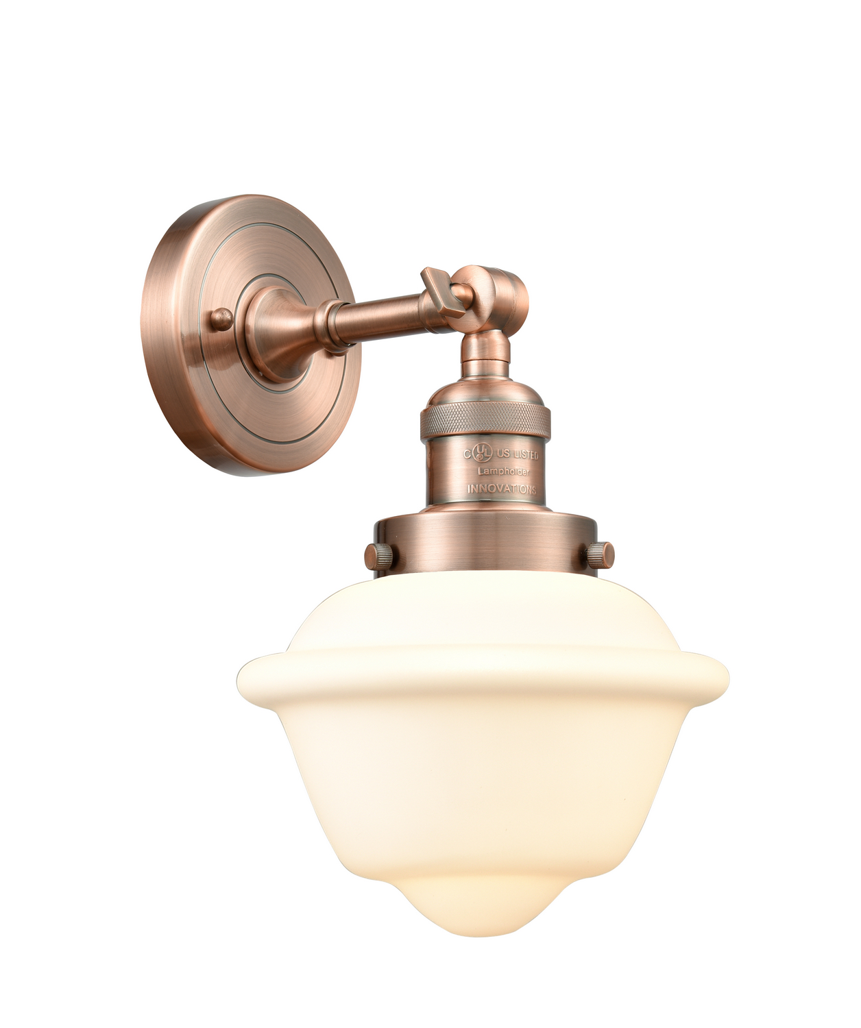 LED Wall Sconce by Innovations - Franklin Restoration Collection, Antique Copper Finish - 203-AC-G531-LED