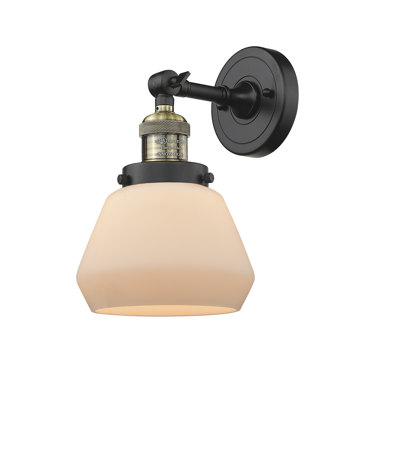 LED Wall Sconce by Innovations - Franklin Restoration Collection, Black Antique Brass Finish - 203-BAB-G171-LED