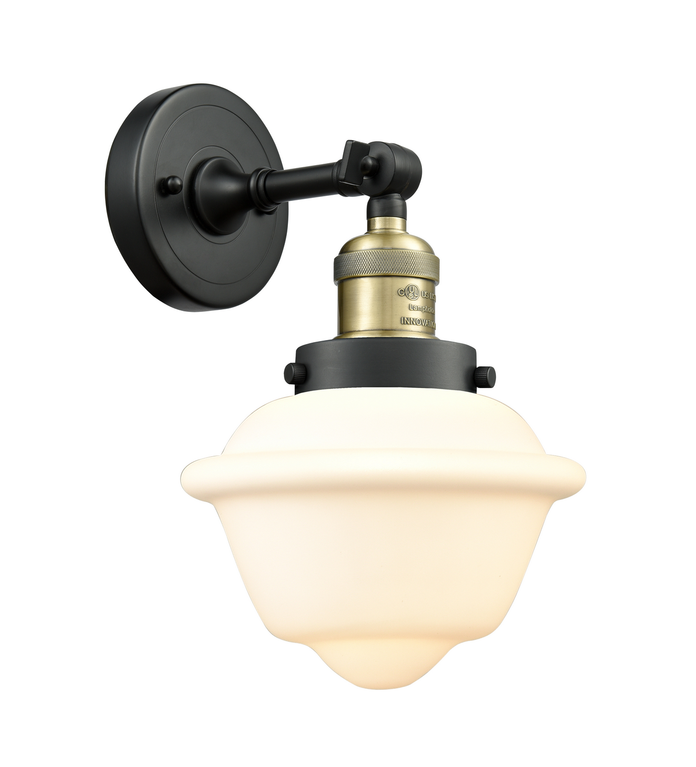 LED Wall Sconce by Innovations - Franklin Restoration Collection, Black Antique Brass Finish - 203-BAB-G531-LED
