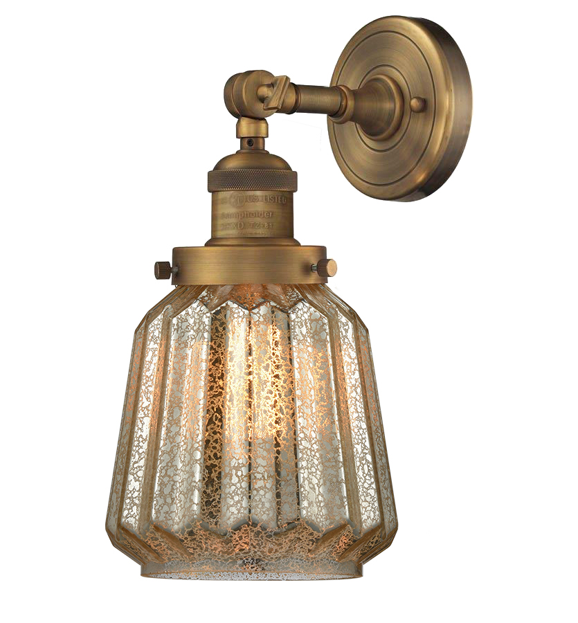 LED Wall Sconce by Innovations - Franklin Restoration Collection, Brushed Brass Finish - 203-BB-G146-LED