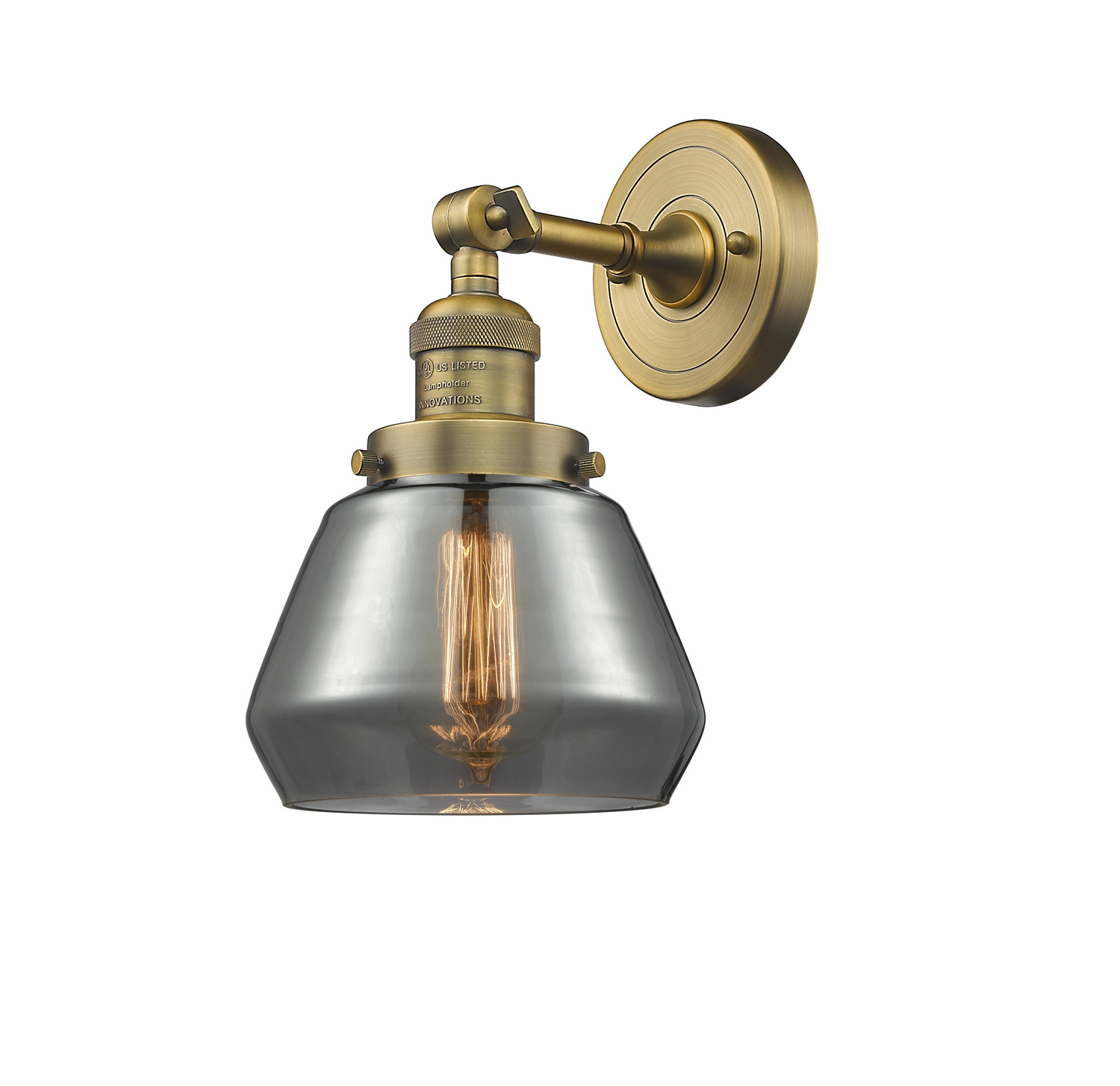 LED Wall Sconce by Innovations - Franklin Restoration Collection, Brushed Brass Finish - 203-BB-G173-LED