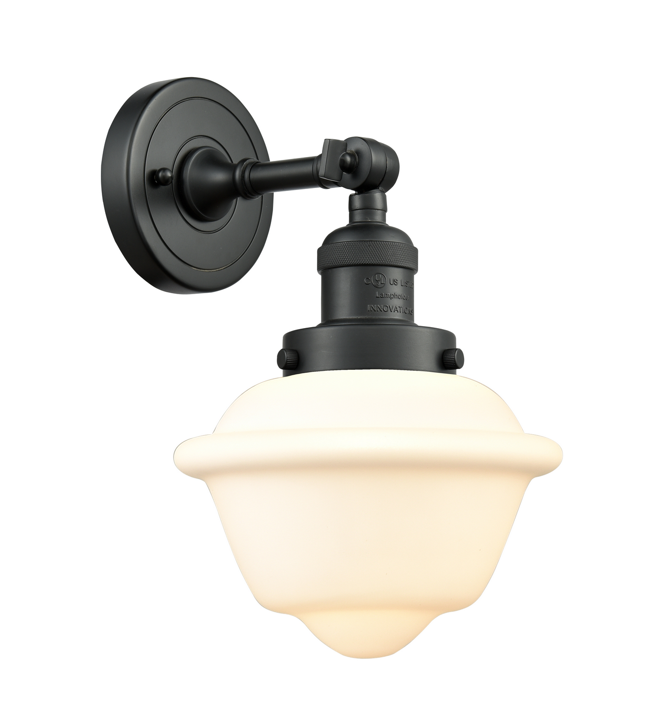 LED Wall Sconce by Innovations - Franklin Restoration Collection, Matte Black Finish - 203-BK-G531-LED