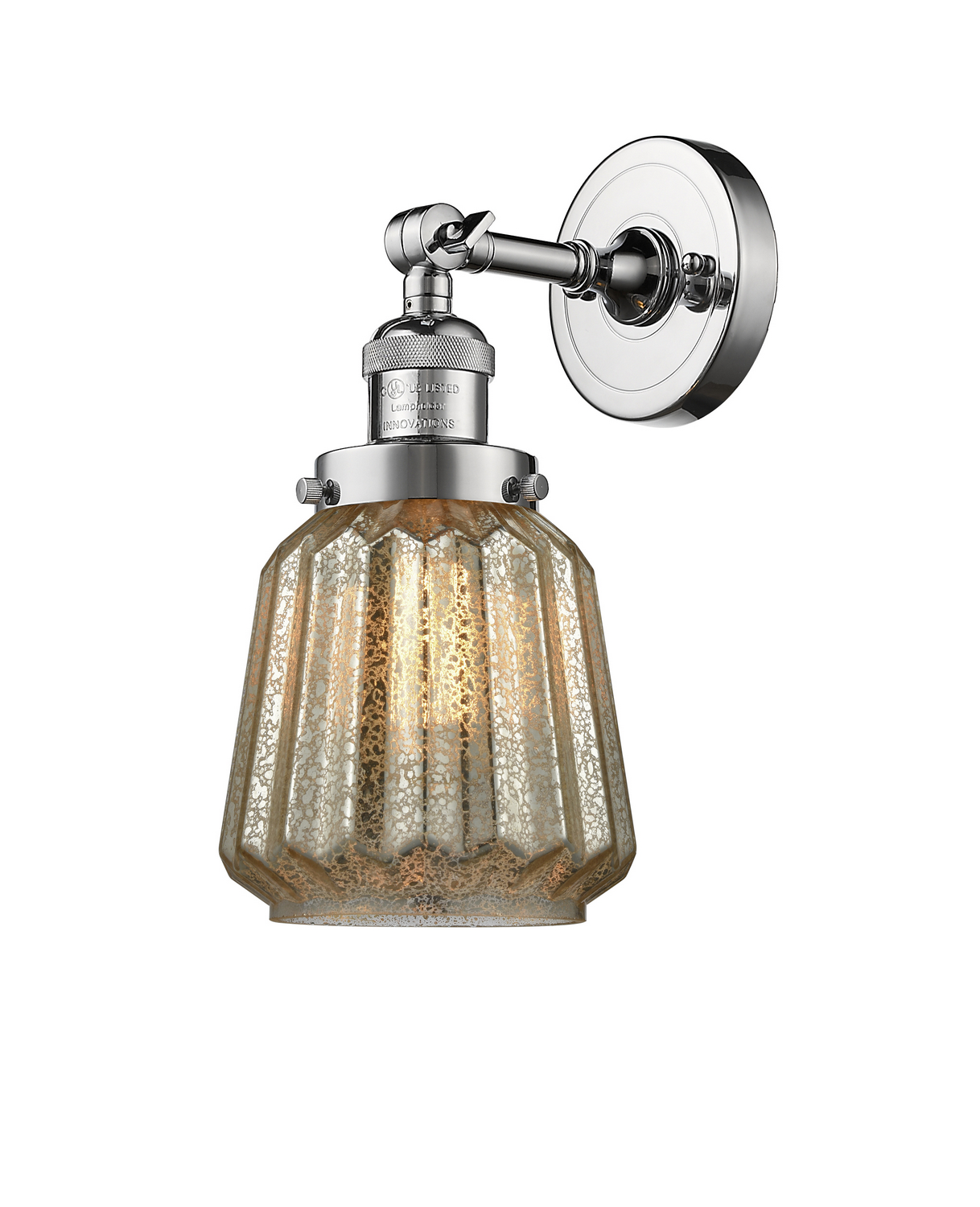 LED Wall Sconce by Innovations - Franklin Restoration Collection, Polished Chrome Finish - 203-PC-G146-LED