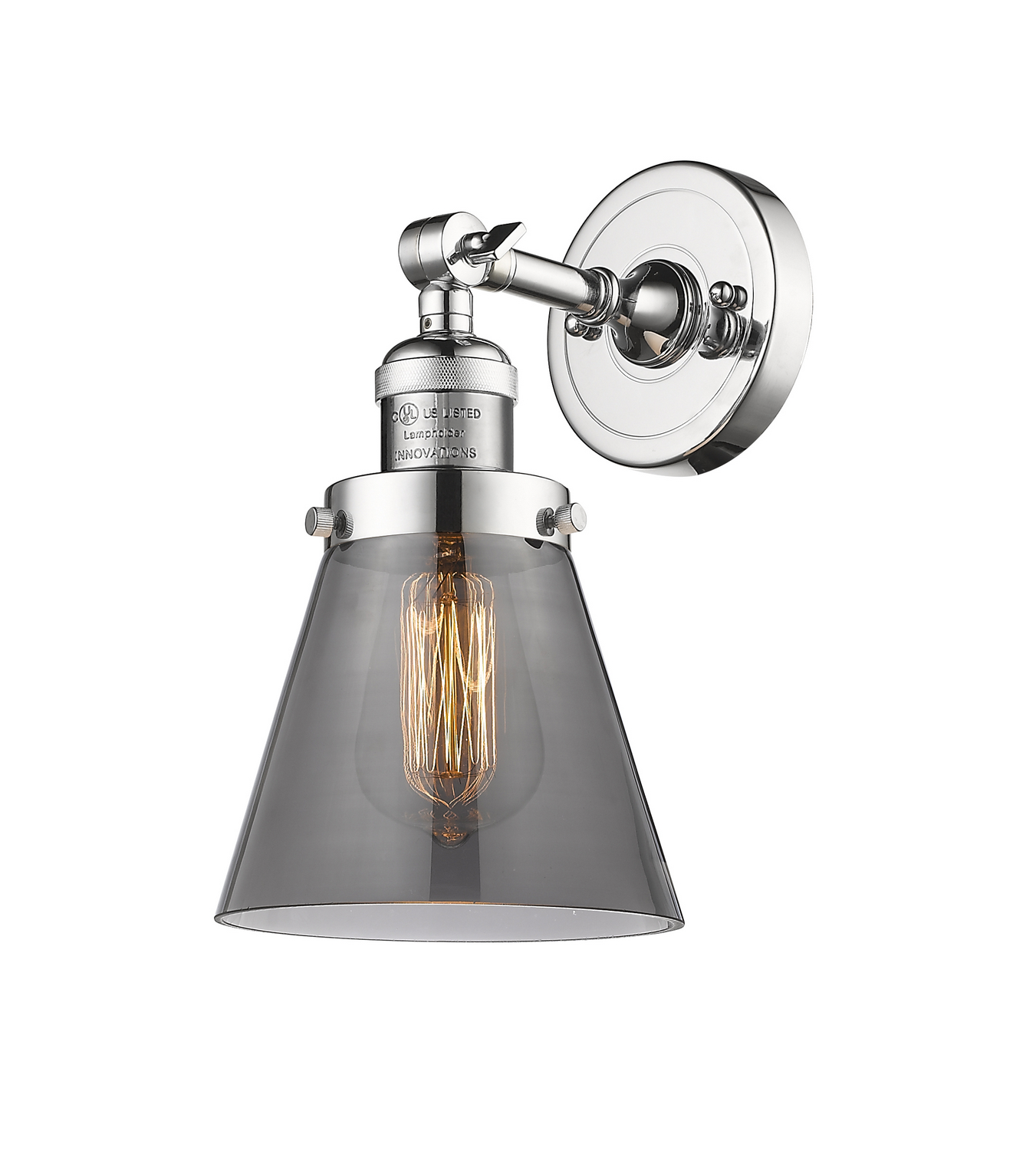 LED Wall Sconce by Innovations - Franklin Restoration Collection, Polished Chrome Finish - 203-PC-G63-LED