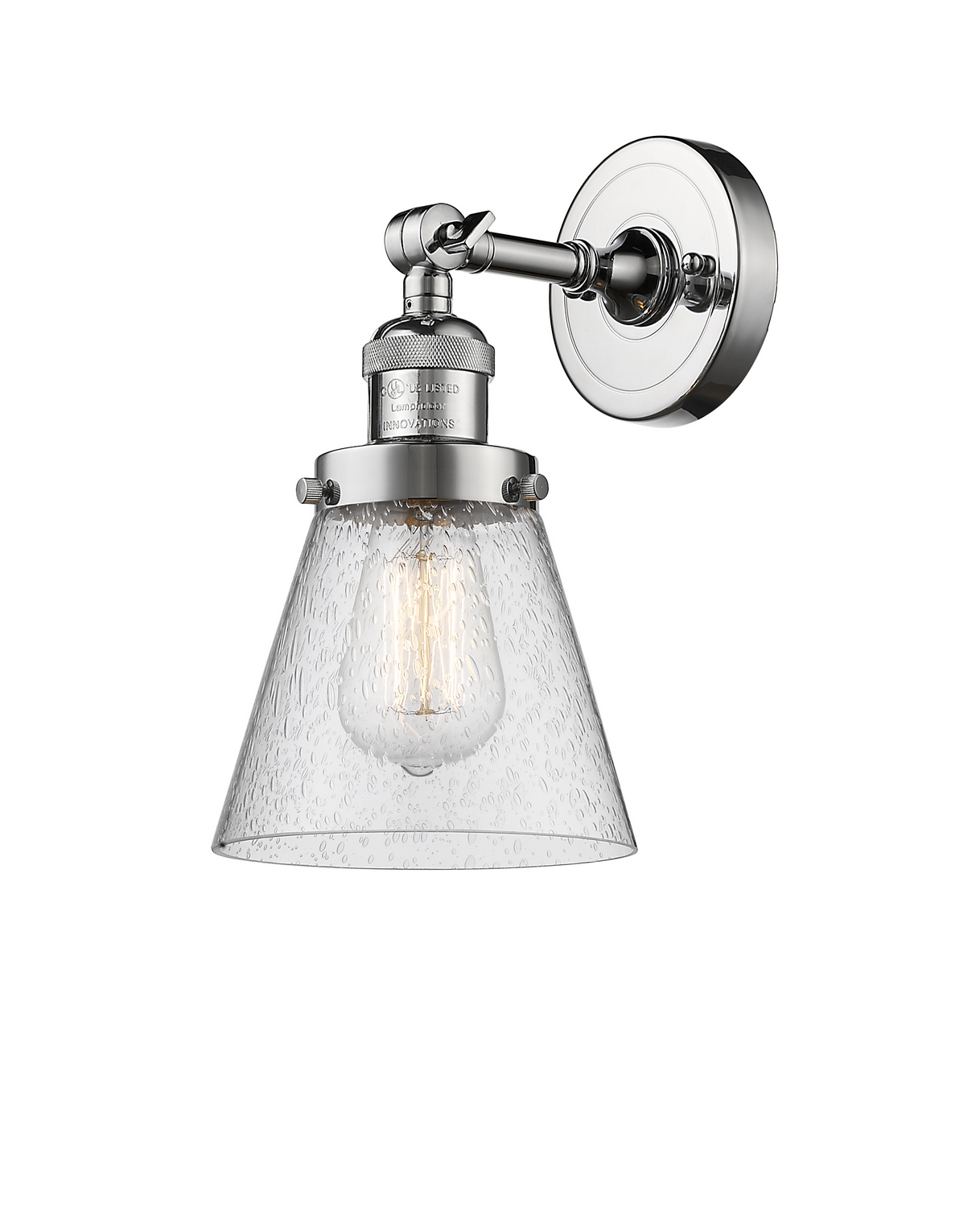 LED Wall Sconce by Innovations - Franklin Restoration Collection, Polished Chrome Finish - 203-PC-G64-LED