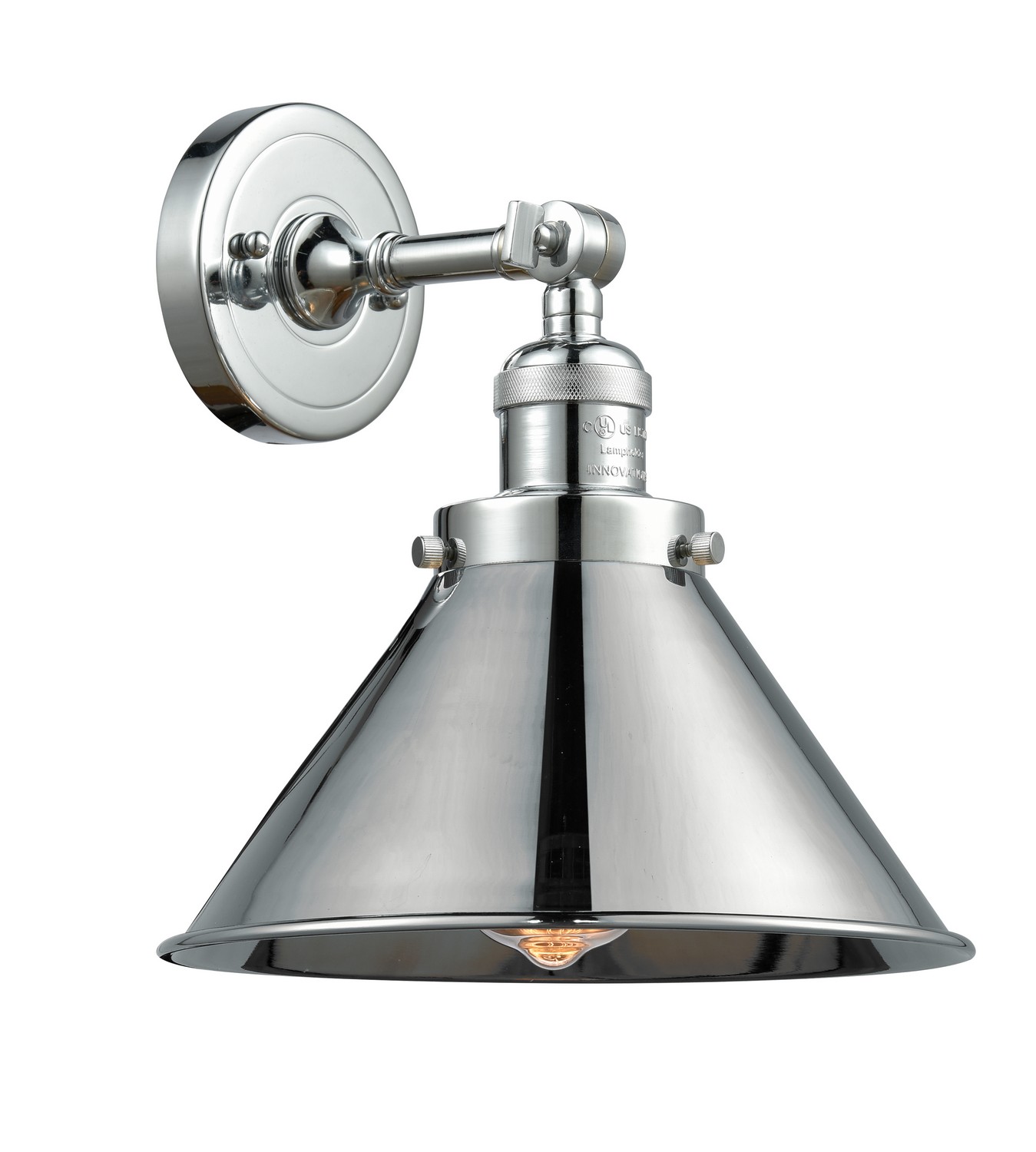 LED Wall Sconce by Innovations - Franklin Restoration Collection, Polished Chrome Finish - 203-PC-M10-PC-LED
