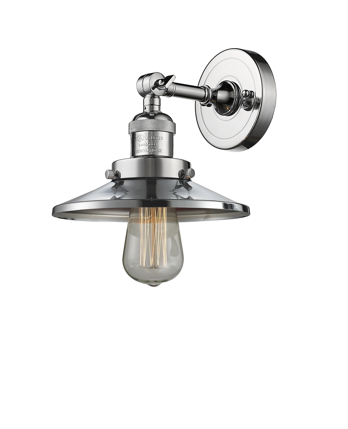 LED Wall Sconce by Innovations - Franklin Restoration Collection, Polished Chrome Finish - 203-PC-M7-LED