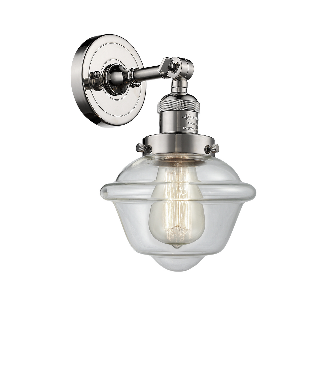 LED Wall Sconce by Innovations - Franklin Restoration Collection, Polished Nickel Finish - 203-PN-G532-LED
