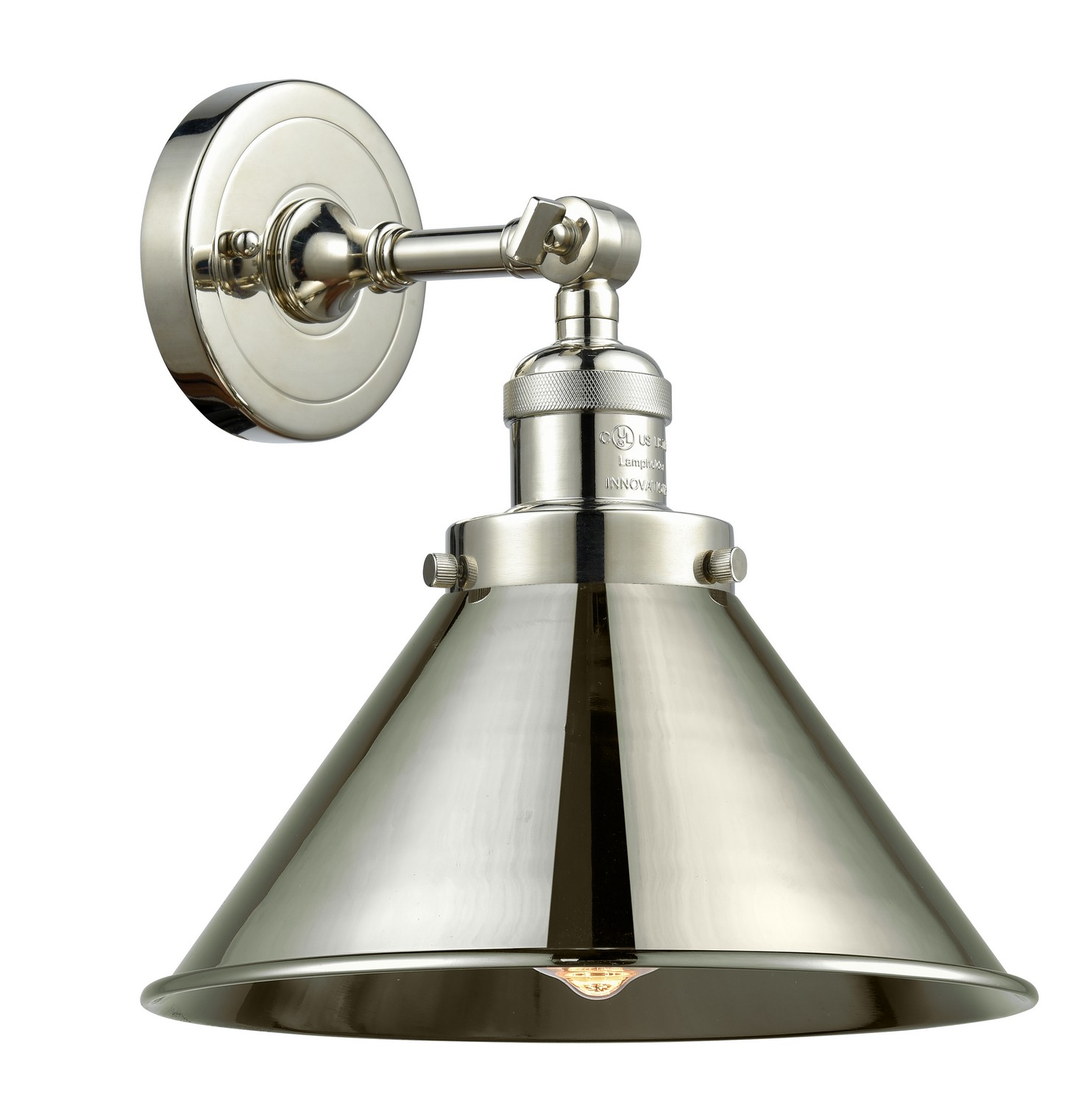 LED Wall Sconce by Innovations - Franklin Restoration Collection, Polished Nickel Finish - 203-PN-M10-PN-LED