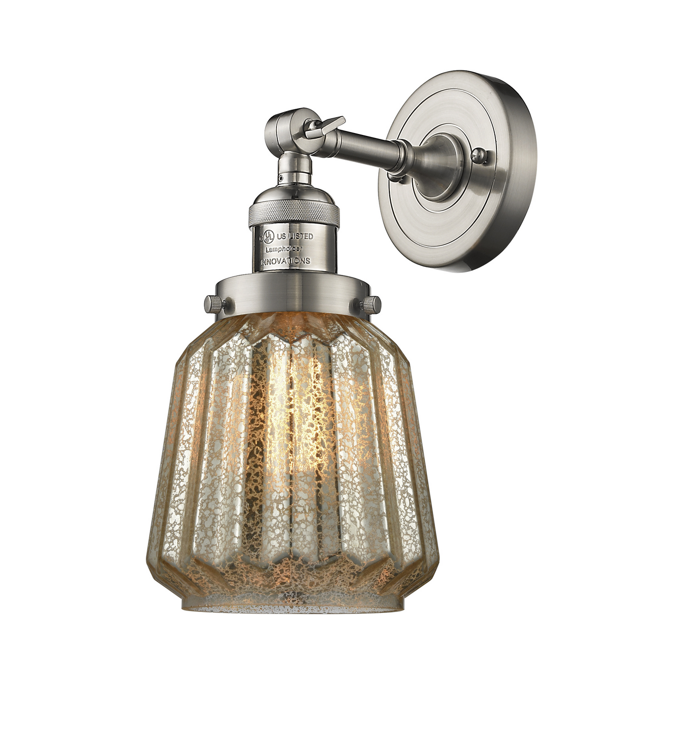 LED Wall Sconce by Innovations - Franklin Restoration Collection, Brushed Satin Nickel Finish - 203-SN-G146-LED