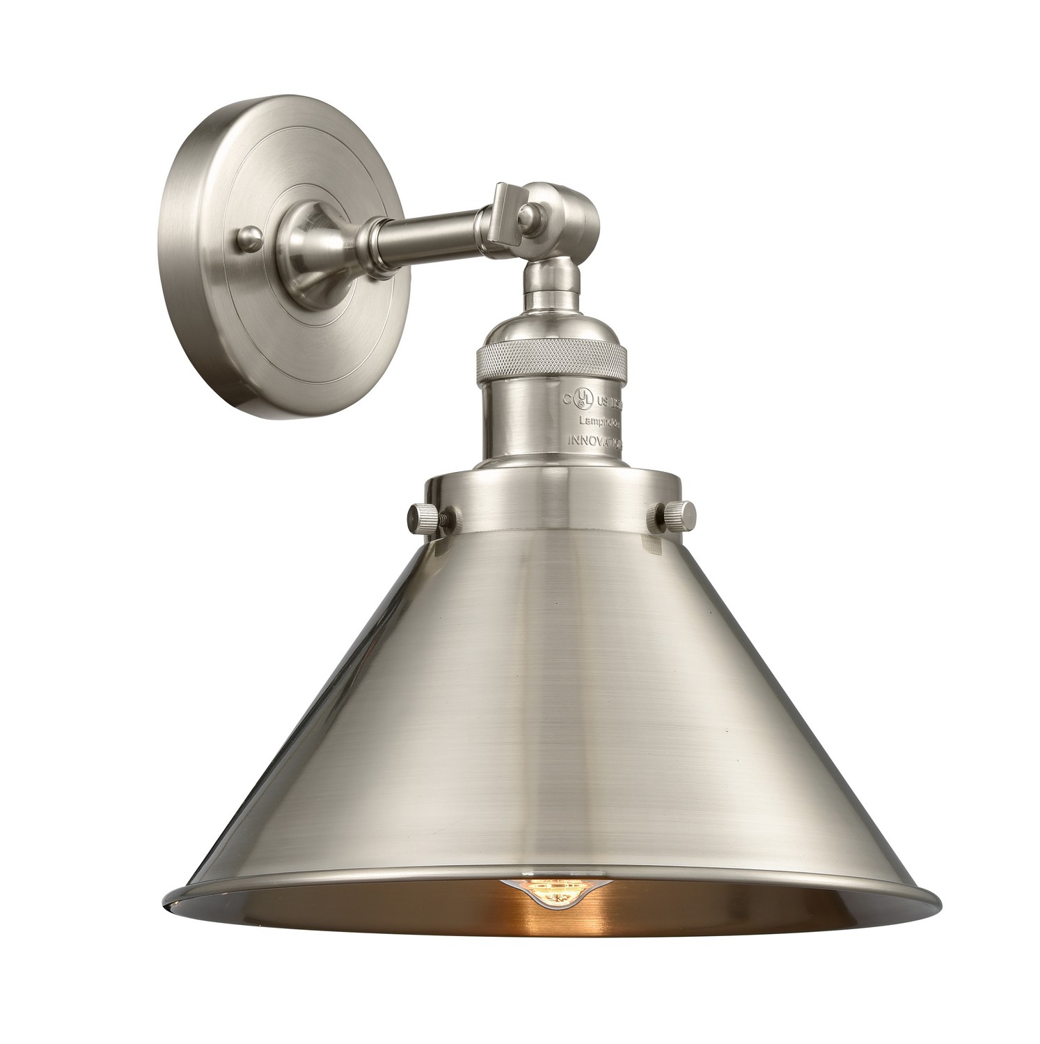 LED Wall Sconce by Innovations - Franklin Restoration Collection, Brushed Satin Nickel Finish - 203-SN-M10-SN-LED