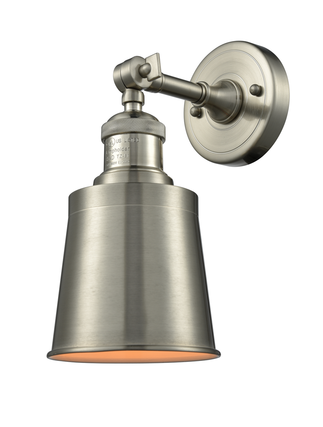 One Light Wall Sconce by Innovations - Franklin Restoration Collection, Brushed Satin Nickel Finish - 203-SN-M9-SN