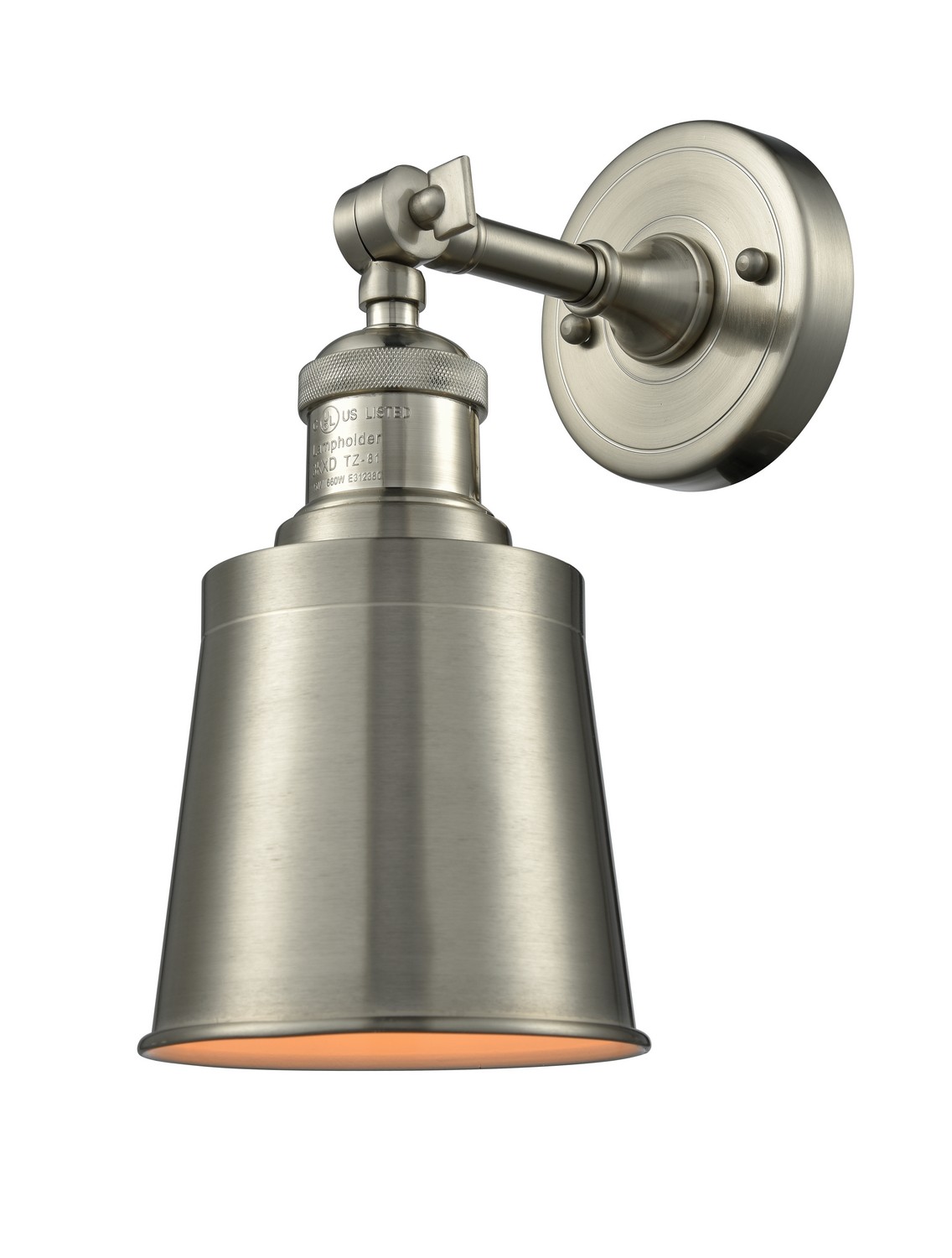 LED Wall Sconce by Innovations - Franklin Restoration Collection, Brushed Satin Nickel Finish - 203-SN-M9-SN-LED