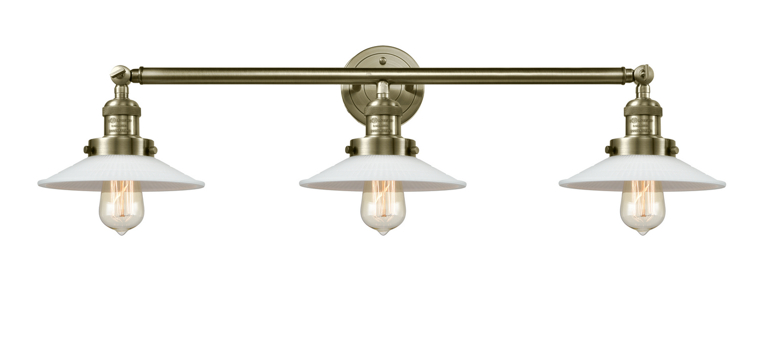 Three Light Bath Vanity by Innovations - Franklin Restoration Collection, Antique Brass Finish - 205-AB-G1