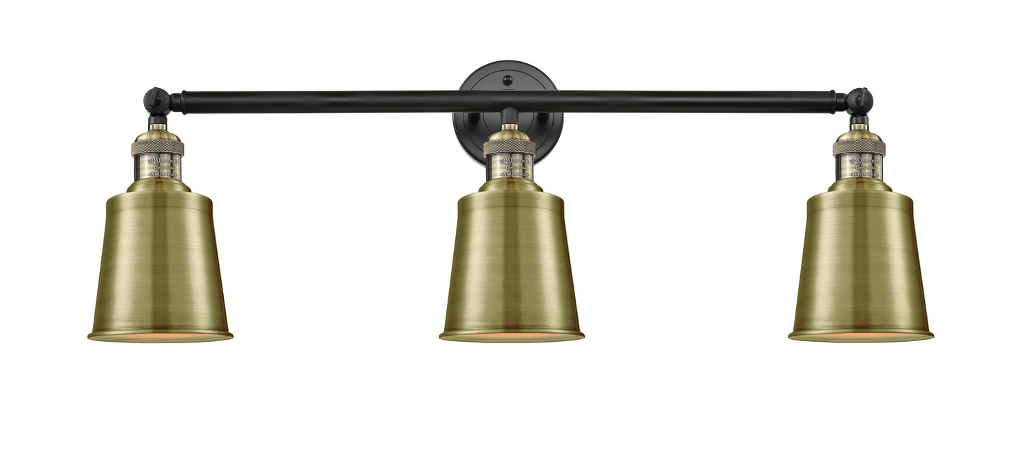 LED Bath Vanity by Innovations - Franklin Restoration Collection, Black Antique Brass Finish - 205-BAB-M9-AB-LED