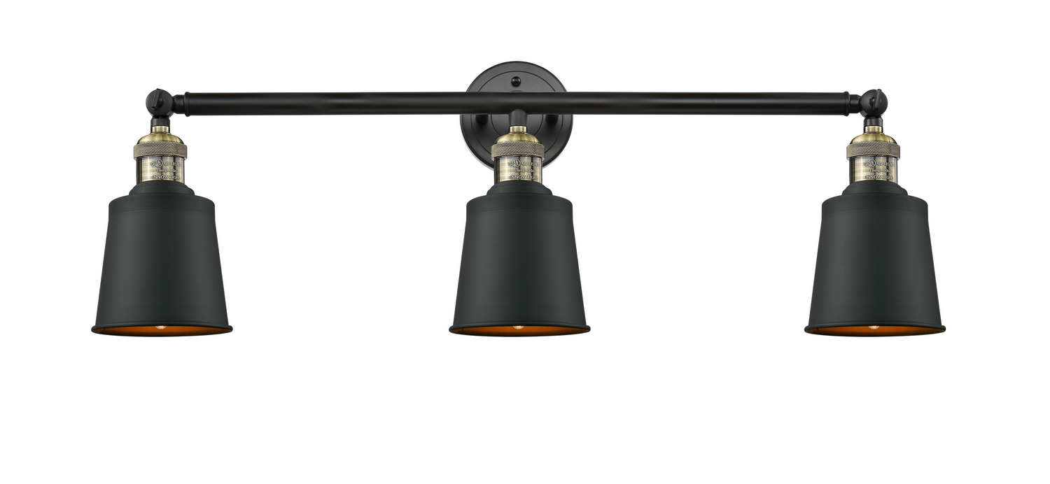 LED Bath Vanity by Innovations - Franklin Restoration Collection, Black Antique Brass Finish - 205-BAB-M9-BK-LED