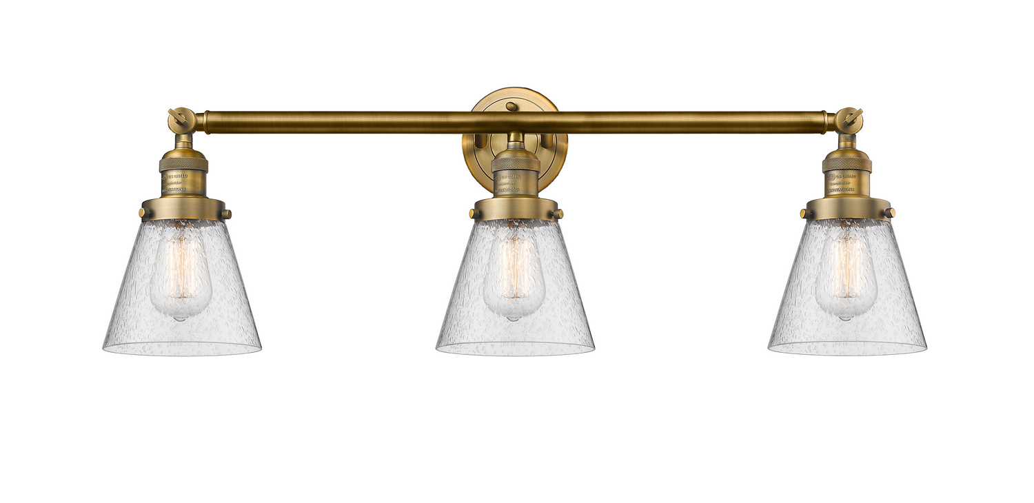 LED Bath Vanity by Innovations - Franklin Restoration Collection, Brushed Brass Finish - 205-BB-G64-LED