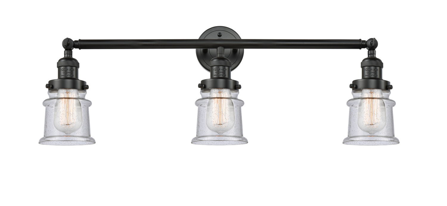 LED Bath Vanity by Innovations - Franklin Restoration Collection, Matte Black Finish - 205-BK-G184S-LED