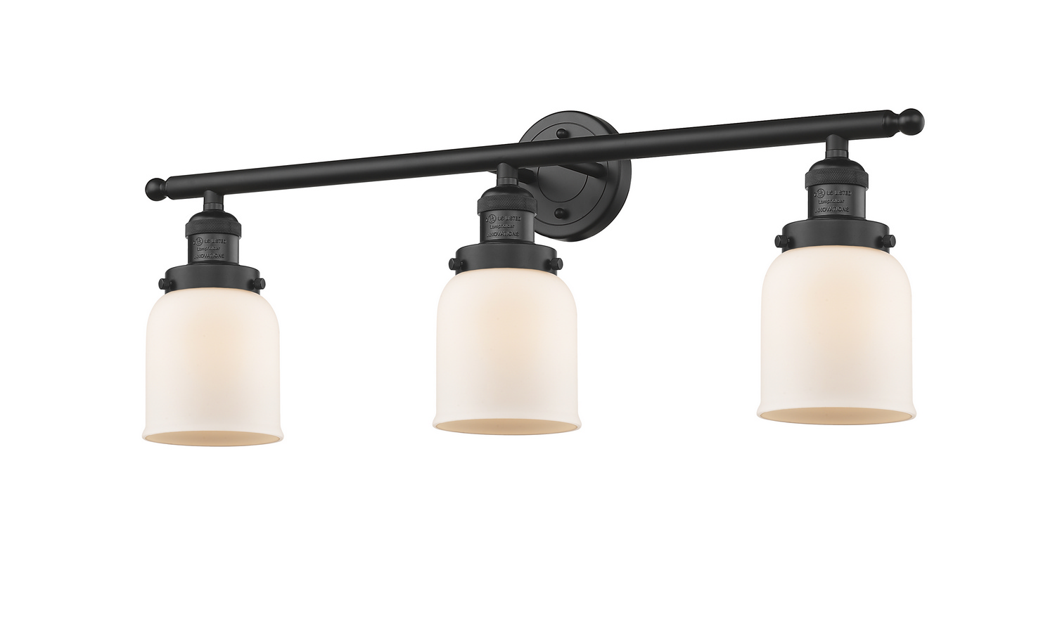 LED Bath Vanity by Innovations - Franklin Restoration Collection, Matte Black Finish - 205-BK-G51-LED
