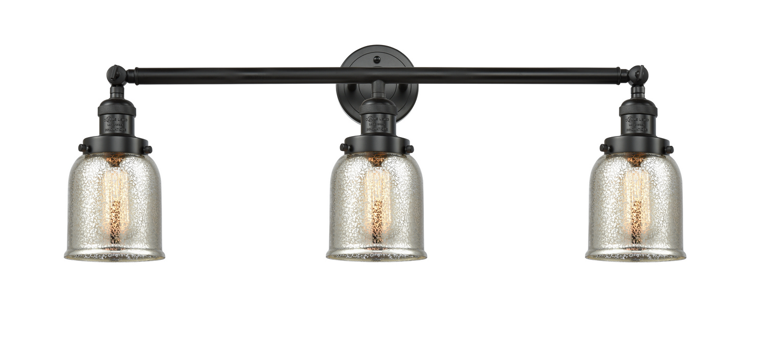 LED Bath Vanity by Innovations - Franklin Restoration Collection, Matte Black Finish - 205-BK-G58-LED
