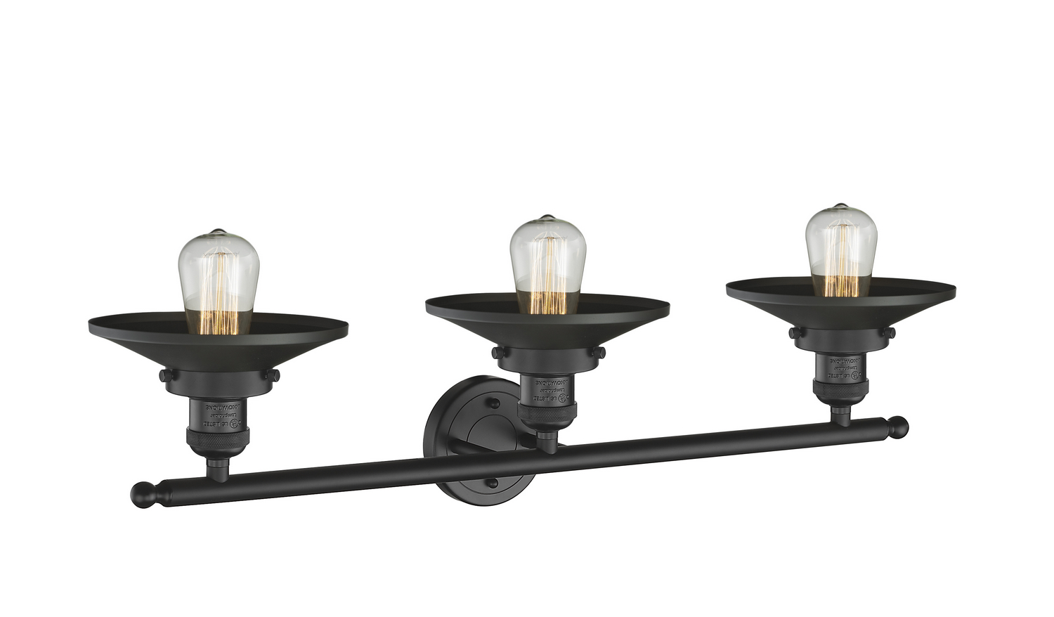 LED Bath Vanity by Innovations - Franklin Restoration Collection, Matte Black Finish - 205-BK-M6-LED