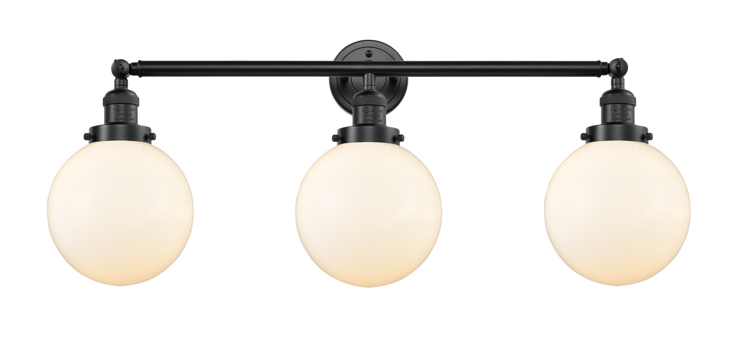 Three Light Bath Vanity by Innovations - Franklin Restoration Collection, Oil Rubbed Bronze Finish - 205-OB-G201-8