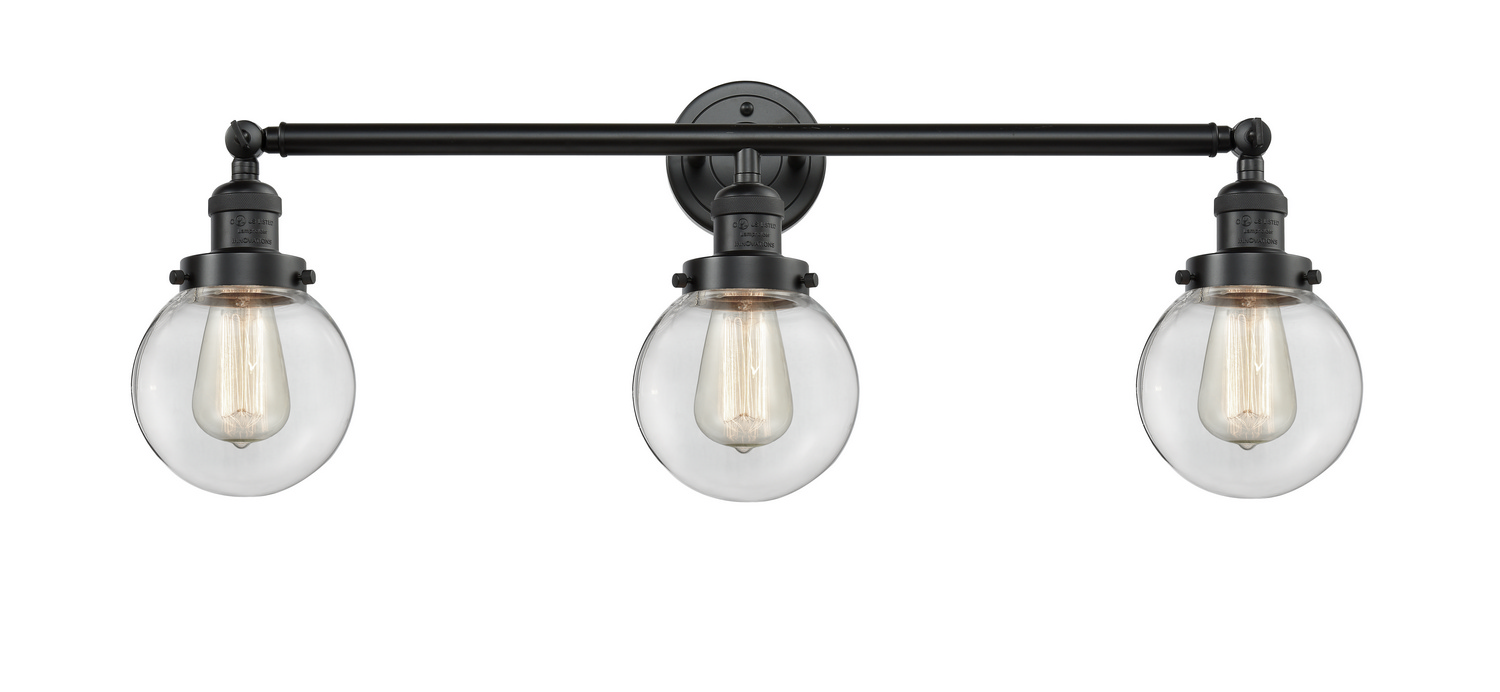 Three Light Bath Vanity by Innovations - Franklin Restoration Collection, Oil Rubbed Bronze Finish - 205-OB-G202-6