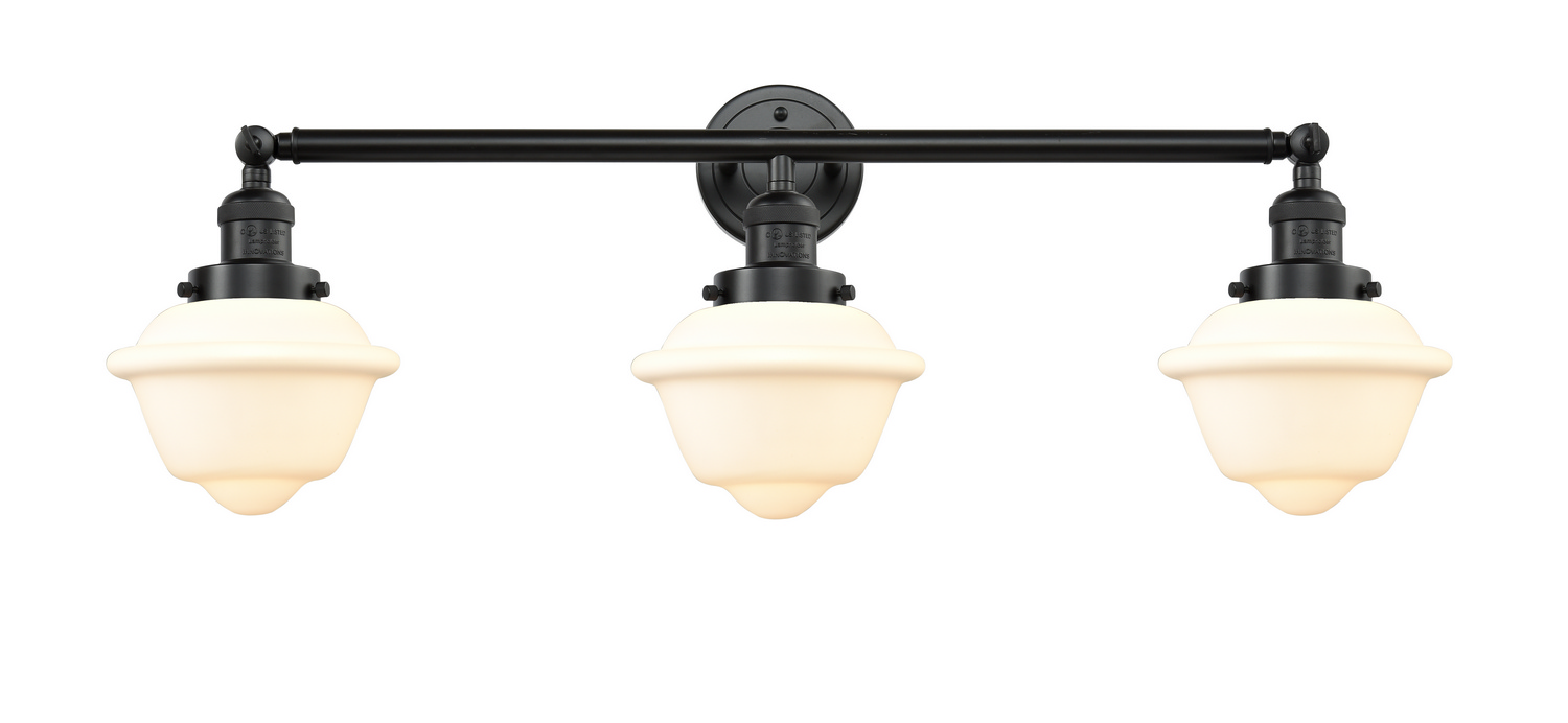 Three Light Bath Vanity by Innovations - Franklin Restoration Collection, Oil Rubbed Bronze Finish - 205-OB-G531