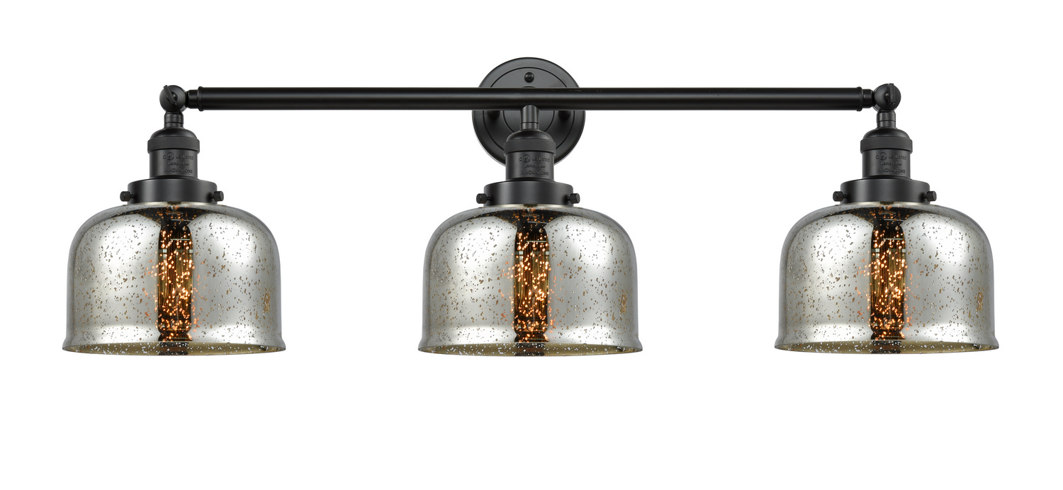 Three Light Bath Vanity by Innovations - Franklin Restoration Collection, Oil Rubbed Bronze Finish - 205-OB-G78