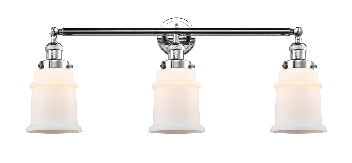 Three Light Bath Vanity by Innovations - Franklin Restoration Collection, Polished Chrome Finish - 205-PC-G181