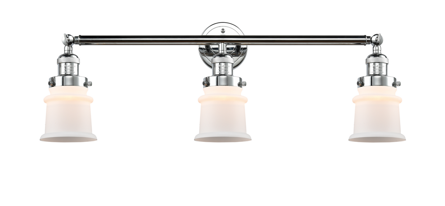 Three Light Bath Vanity by Innovations - Franklin Restoration Collection, Polished Chrome Finish - 205-PC-G181S
