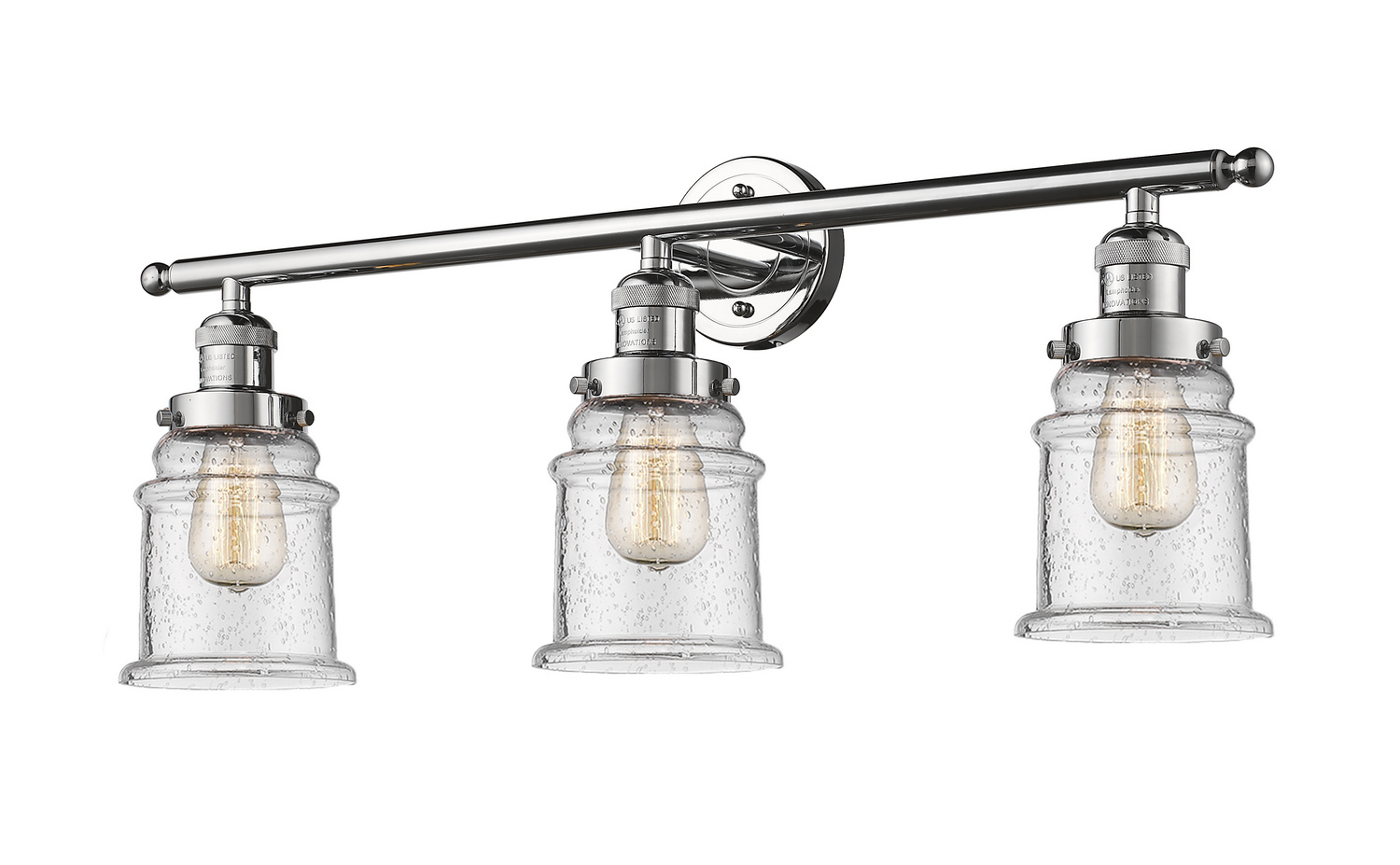 LED Bath Vanity by Innovations - Franklin Restoration Collection, Polished Chrome Finish - 205-PC-G184-LED