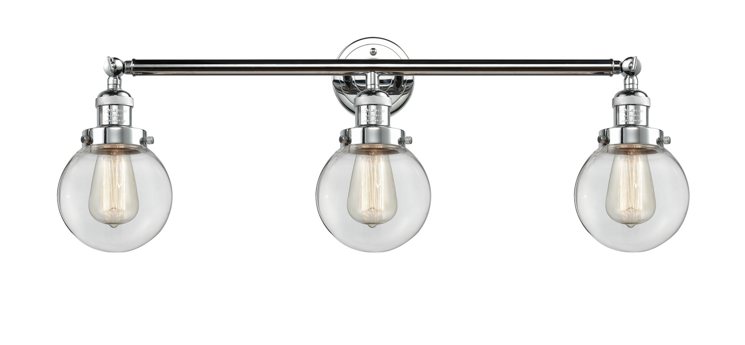 LED Bath Vanity by Innovations - Franklin Restoration Collection, Polished Chrome Finish - 205-PC-G202-6-LED